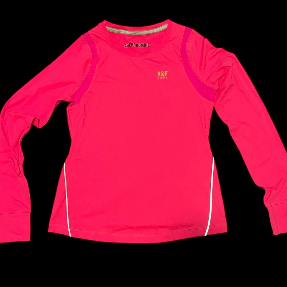 Abercrombie & Fitch Kids Vibrant Pink Long Sleeve Tee